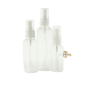 12 Spray en plastique transparent bouchon blanc