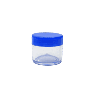 12 pièces Pot Plastique 20 g cap bleu