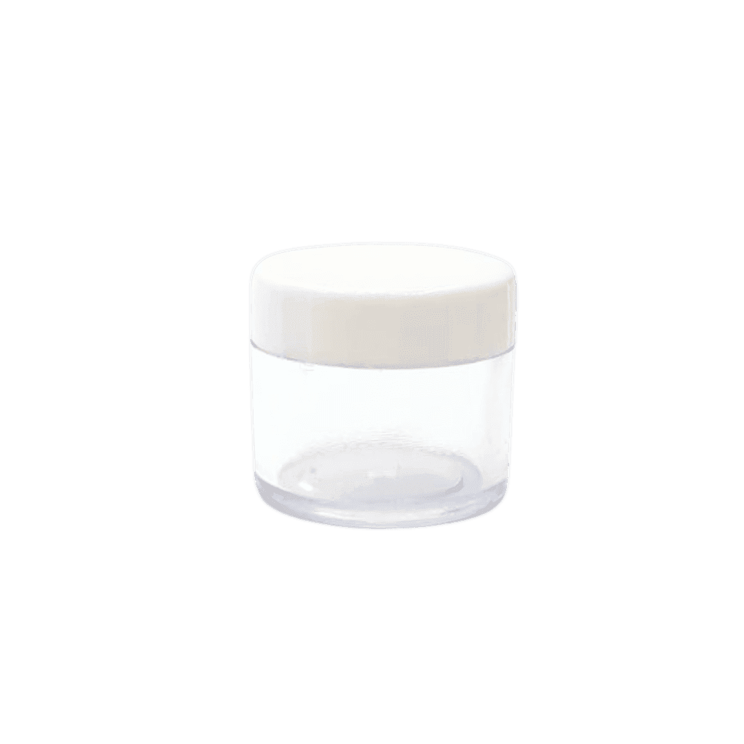 12 pièces Pot Plastique 20 g cap blanc