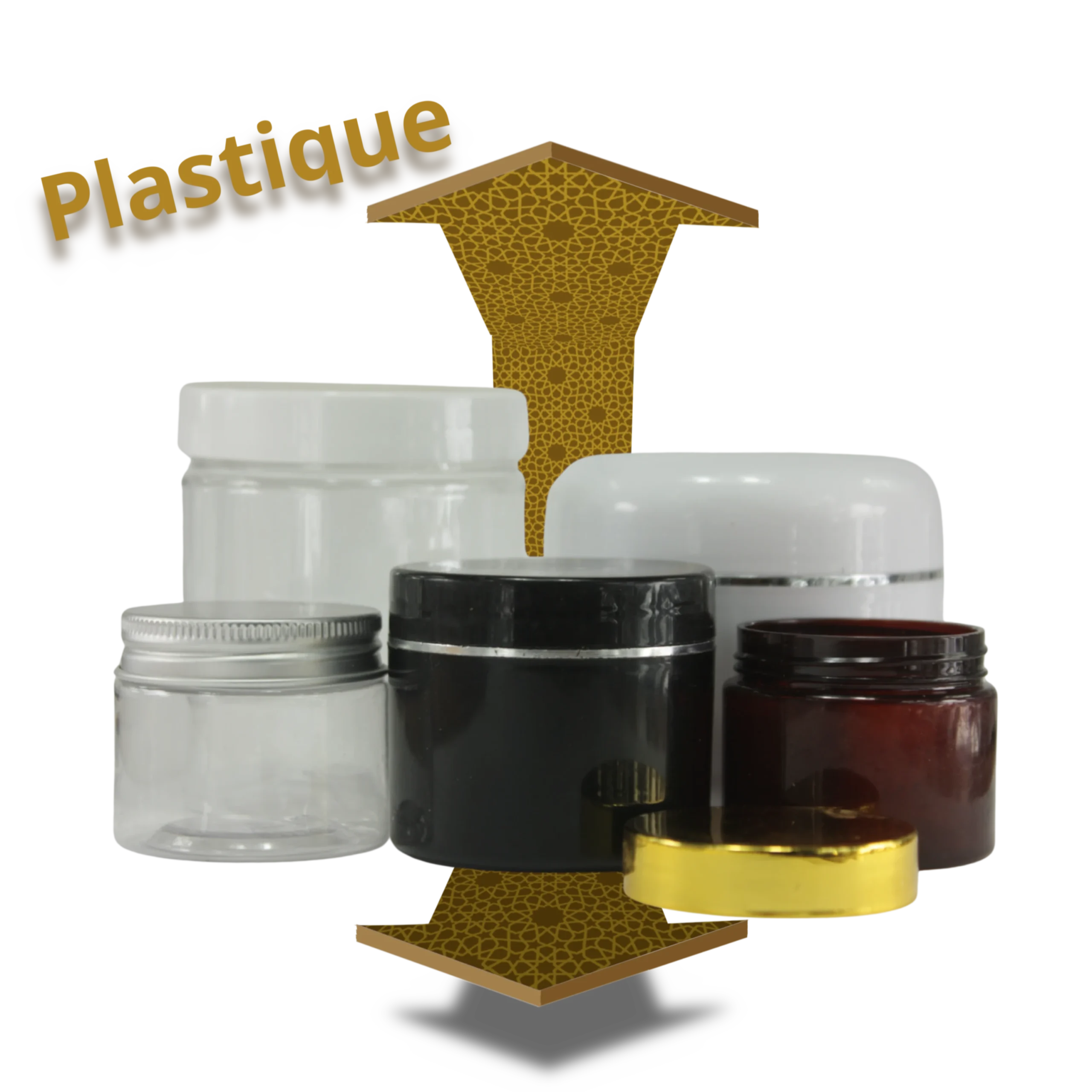 Pot Plastique cosmétique